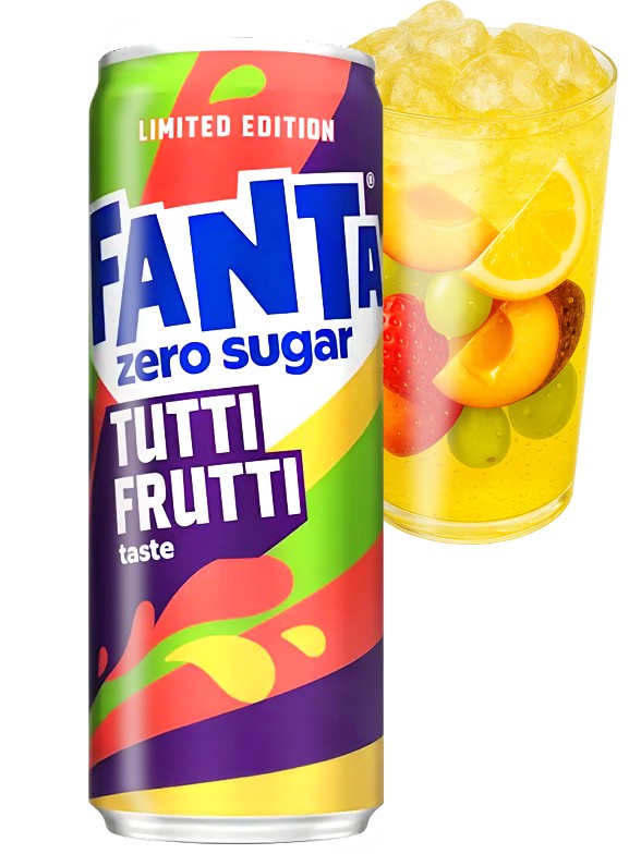 Fanta Tutti Frutti | Sin Azúcar 330 ml.