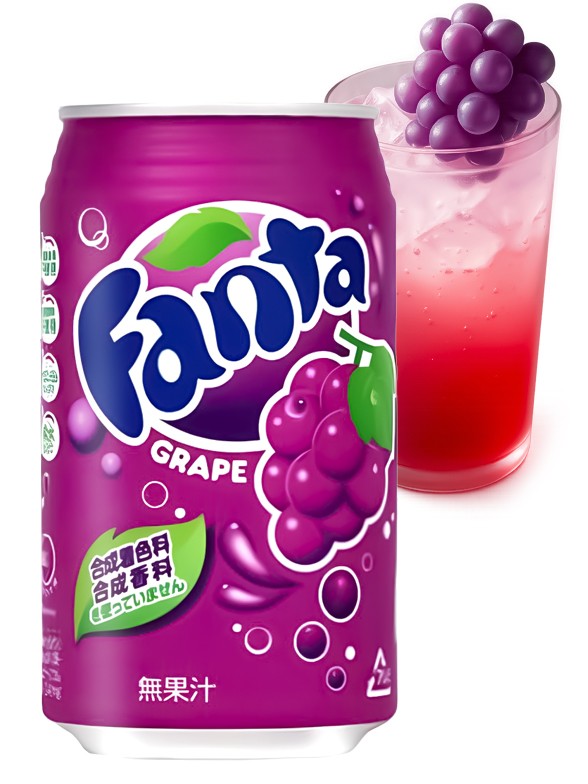 Fanta Japonesa de Uva 350 ml.