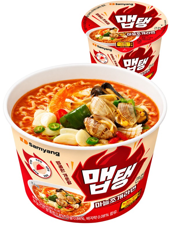 Fideos Picantes Almeja y Ajo Samyang Maptaeng | Big Bowl 110g