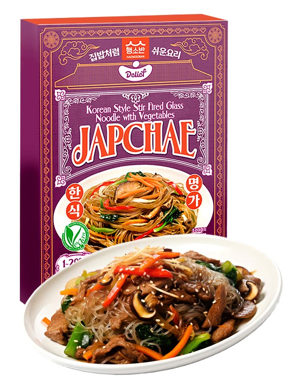 Fideos Frescos Japchae Coreanos | Instantáneos 320g.