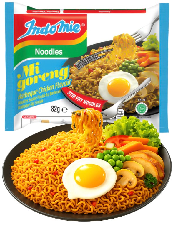 Tallarines Salteados Indomie Mi Goreng | Chicken BBQ 82g.