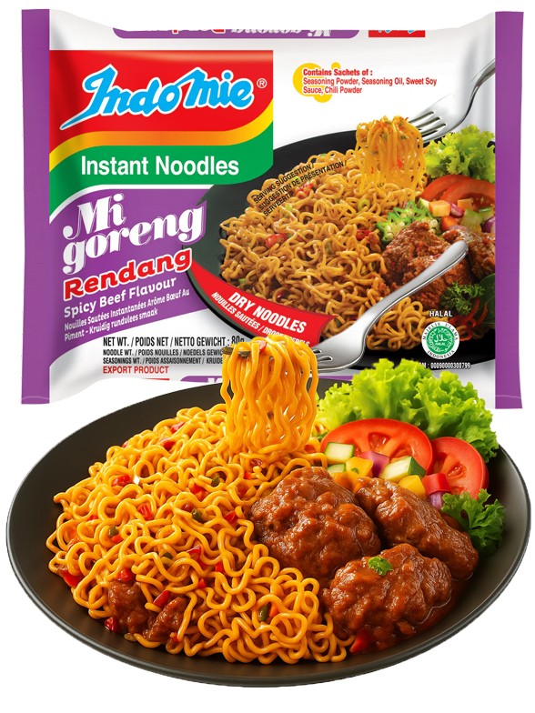 Fideos Salteados Indomie Mi Goreng | Ternera Picante Rendang 80g.