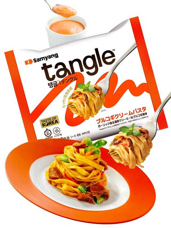 Tallarines Salteados Coreanos de Bulgogi Alfredo | K-Pasta Bag 108g.