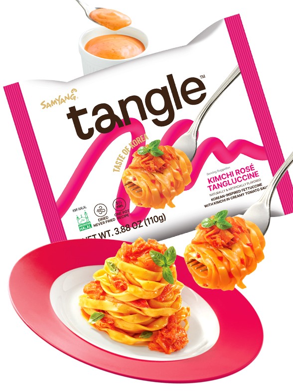 Tallarines Salteados Coreanos de Kimchi Rosé | K-Pasta Bag 110g.
