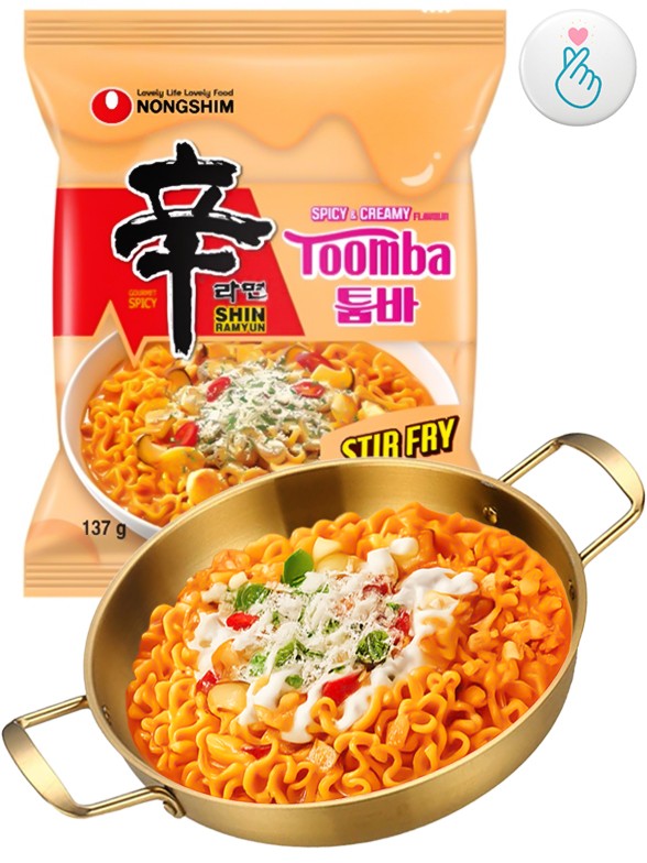 Fideos Ramen Salteados Coreanos Shin Ramyun Toomba | Bag 137g.