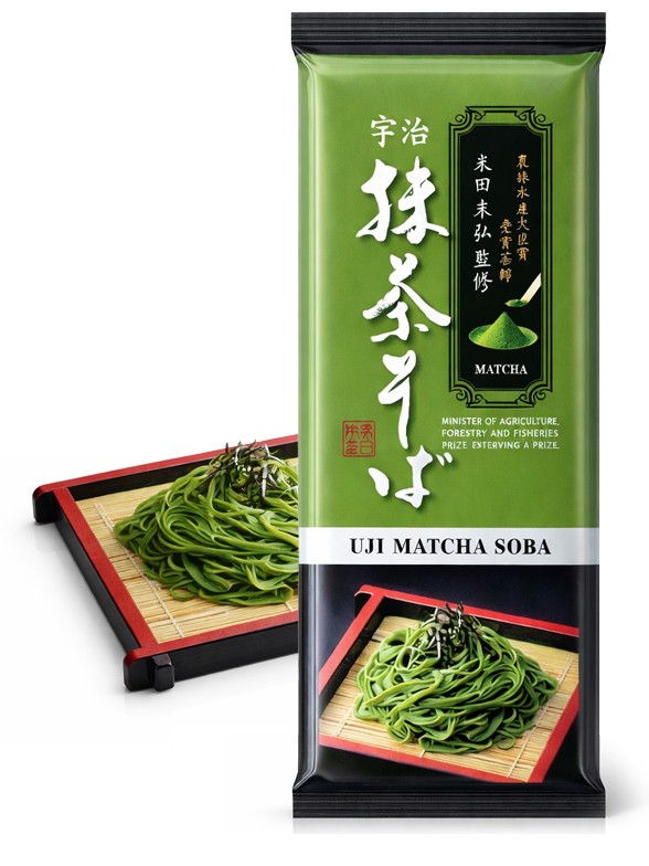 Fideos Soba Kanesu de Matcha 200g.