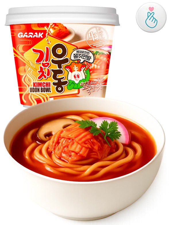 Fideos Udon Frescos Coreanos Picantes de Kimchi | Garak 213g.