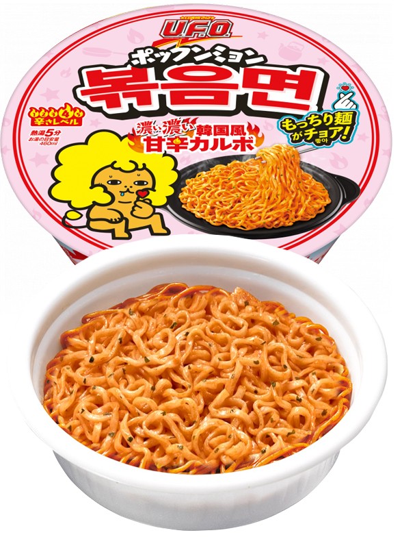 Fideos Yakisoba UFO Carbonara Coreana Dulce y Picante 101 g.