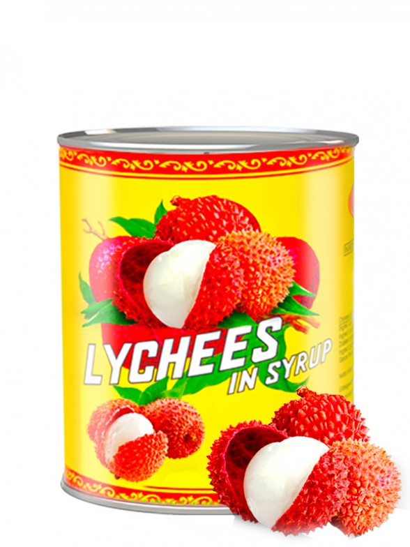 Lichis en Almíbar Ligero 540g.
