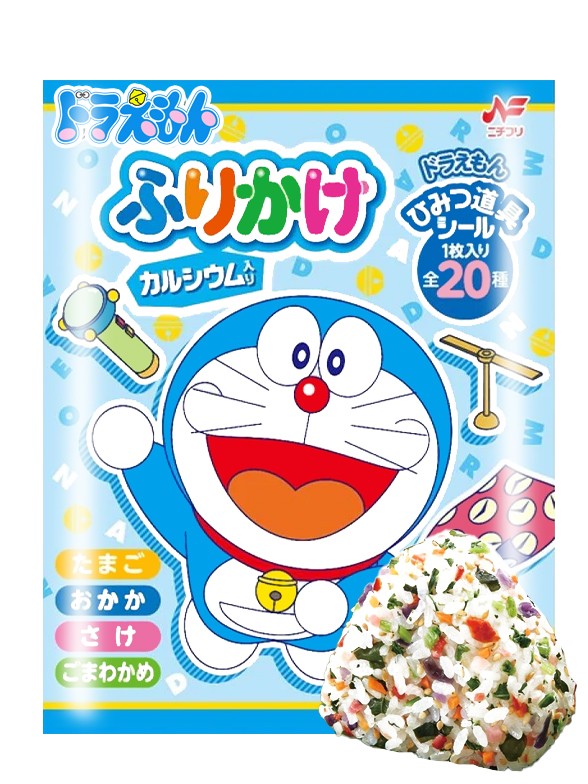 Condimento Furikake 4 Sabores | Edición Doraemon | 8 unidades