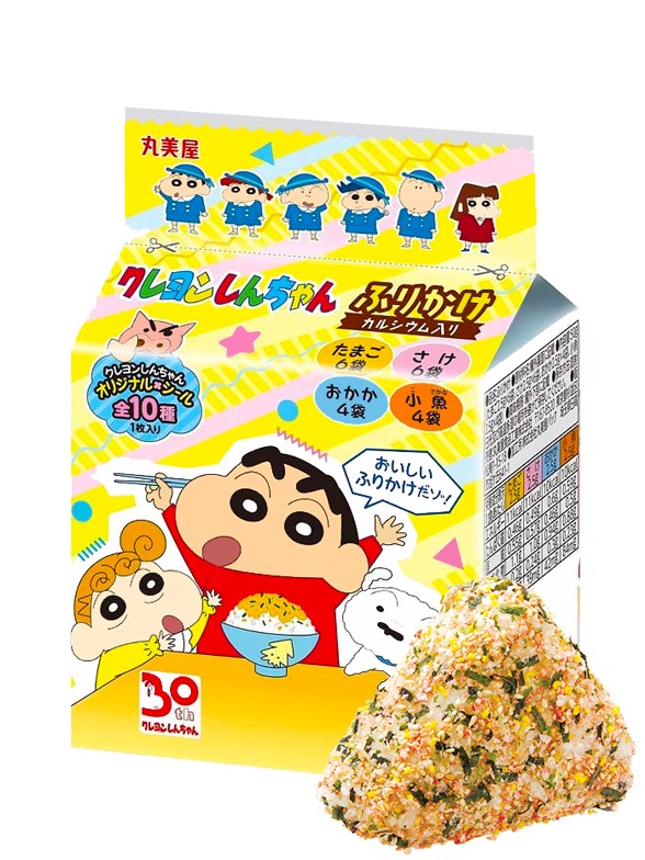 Condimento Furikake 4 Sabores | Edición Shin Chan | 20 unidades.
