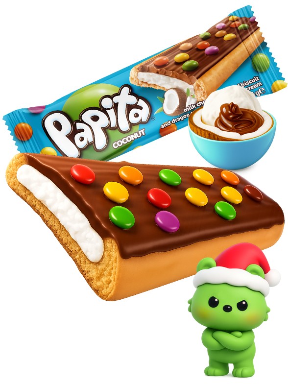 ChocoDots Bar con Crema de Coco y Chocolate | Dairy Sweets 33g.