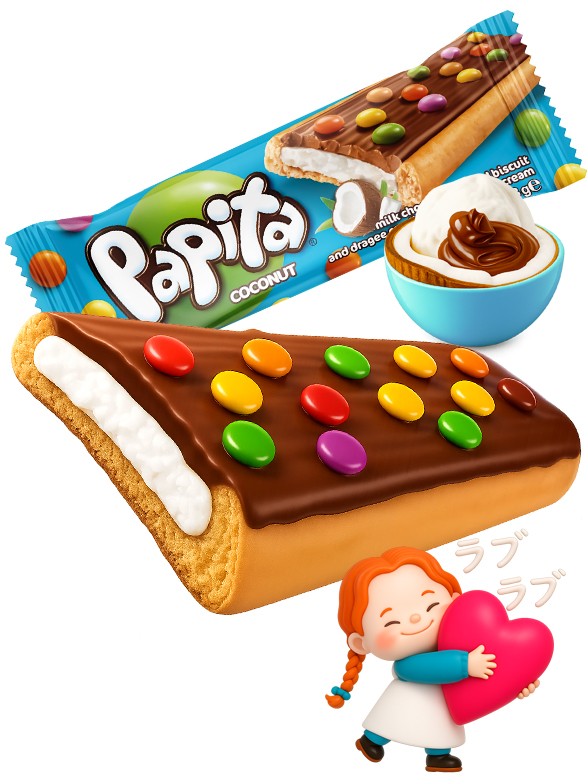 ChocoDots Bar con Crema de Coco y Chocolate | Dairy Sweets 33g.