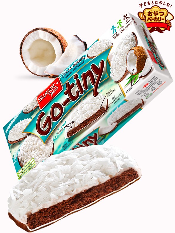 Galletas de Chocolate recubiertas de Coco | Sweet Plus Dairy 120 grs.