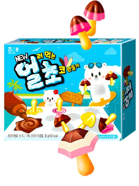 Kit DIY Coreano Galletitas de Chocolate y Chocolate con Fresa 36g.