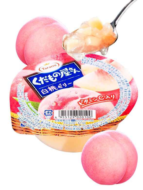 Gelatina de Melocotón Blanco Momo 160 grs