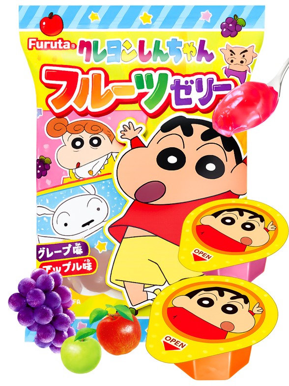 Gelatinas de Manzana y Uva | Shin Chan 210g.