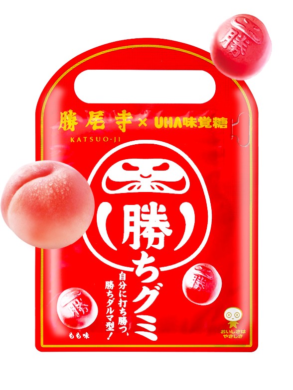 Chuches Daruma de la Suerte Sabor a Melocotón 25 grs.