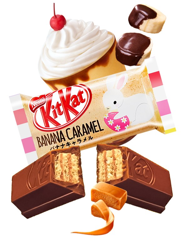 Mini Kit Kats Japoneses Banana Caramel | Usagi Break | Unidad | Tokyo Ginza Essentials