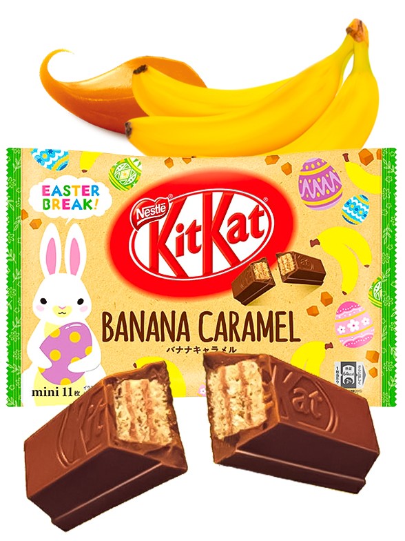 Mini Kit Kats Japoneses Banana Caramel | Easter Break 11 Unidades | Tokyo Ginza Essentials