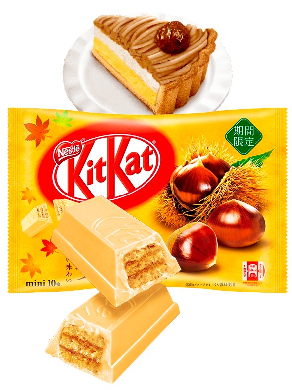 Mini Kit Kats de Castaña | Receta de Otoño 10 Unidades