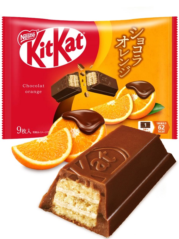 Mini Kit Kats de Chocolate y Naranja | 9 Unidades