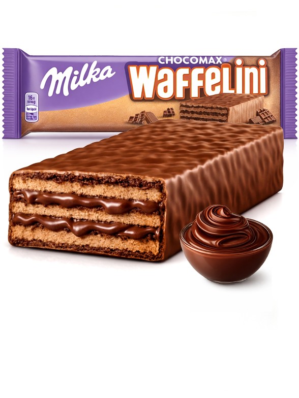 Chocolatina Waffer Triple Chocolate Milka 31g.