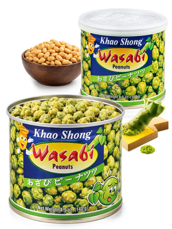 Cacahuetes tostados con Wasabi 140g.