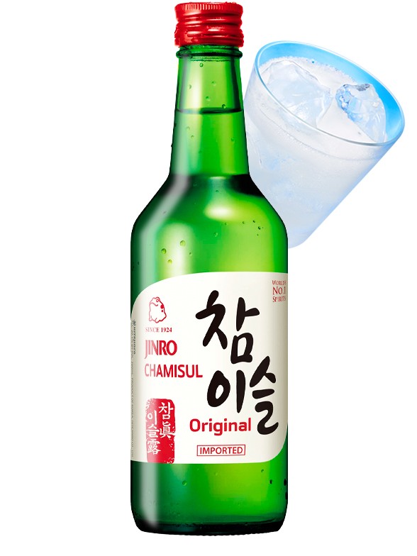Licor Coreano Soju Chamisul Original | Jinro 350 ml.