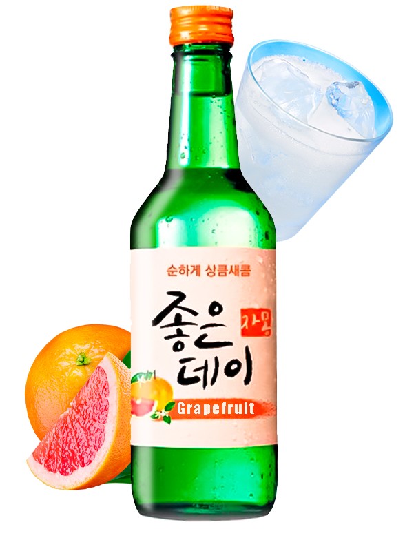 Licor Coreano Soju Good Day Pomelo 360 ml.