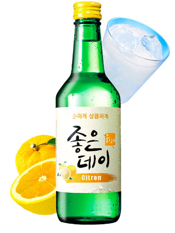 Licor Coreano Soju Good Day Citron Yuzu 360 ml.