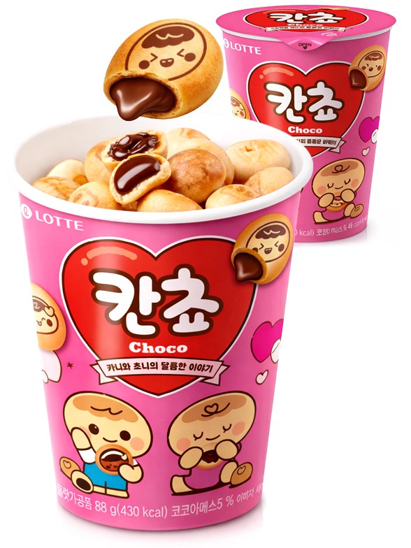 Galletas Coreanas Kancho de Crema de Chocolate | Edición Cup 95 grs.