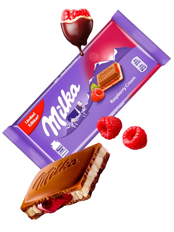 Cesta con chocolates Milka - Dolce Capriccio