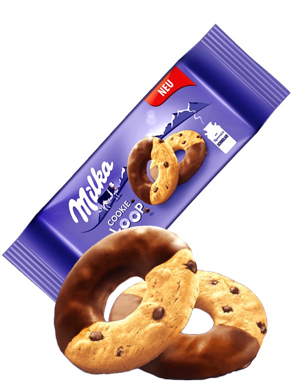 Rosquillas Loop con Chocolate Milka 132 grs.