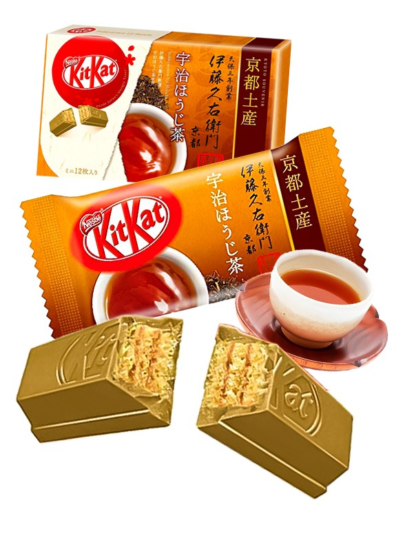 Mini Kit Kats Itohkyuemon Uji Hojicha | Kyoto Souvenir | Unidad. | Tokyo Ginza Essentials