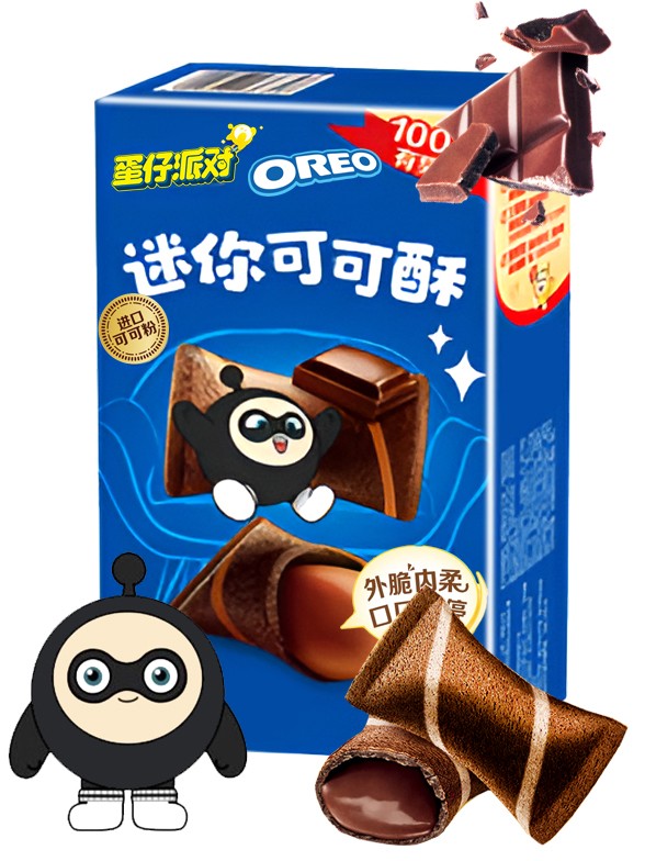 Mini Creps de Oreo rellenos de Chocolate | Eggy Party Edi 40g.