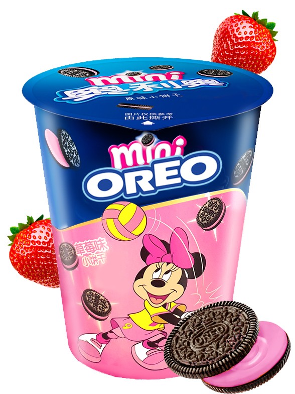 Mini Oreo Cup de Crema de Fresa | Edición Minnie 55 grs.