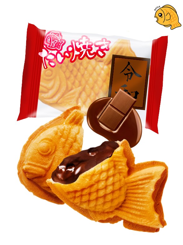 Mini Taiyaki Tradicional de Chocolate 30 grs.