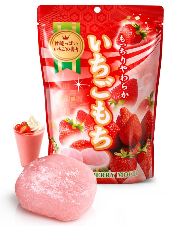 Mochis japoneses de fresa Amaou | Variedad Soft 130g.