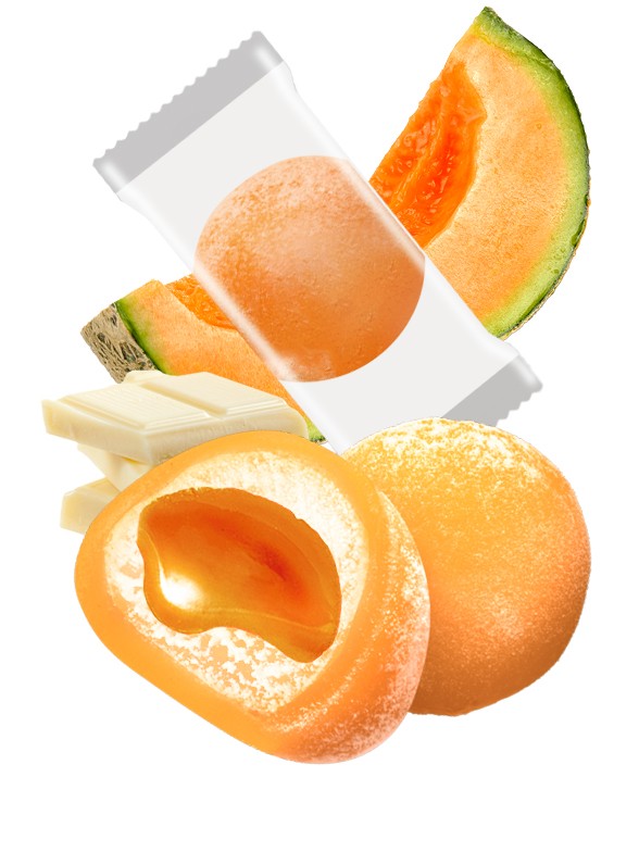 Mochi Daifuku de Melón con Chocolate Blanco Unidad