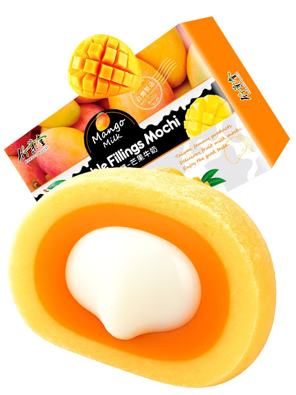 Mochis Doble Relleno Mango y Leche | Farm House 180g.