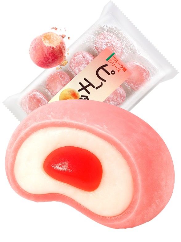 Mochis Japoneses de Momo Melocotón Rosado | Receta Kubota 208g.