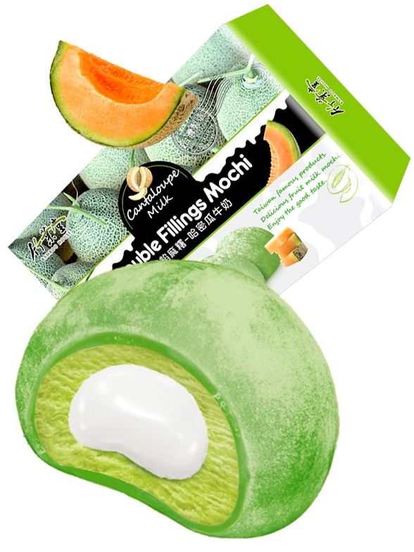 Mochis Doble Relleno Melón y Leche | Farm House 180 grs.