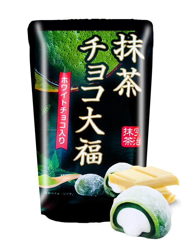 Daifuku Mochis de Té Verde Matcha con Chocolate Blanco | 130 grs. | Tokyo Ginza Essentials