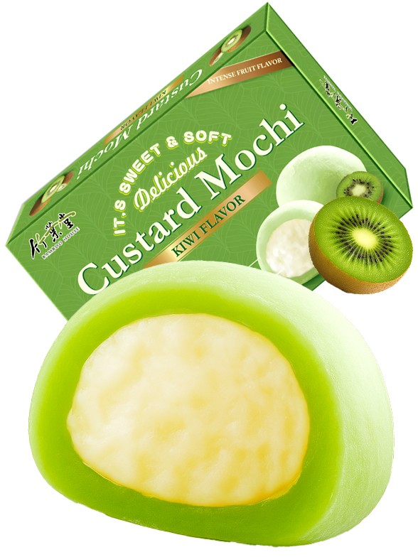 Mochis de Kiwi relleno de Natilla | Bakery House 180g.