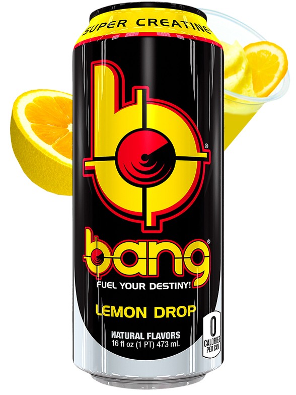 Bebida energética Cóctel Lemon Drop | Sin Azúcar | Bang 500 ml.