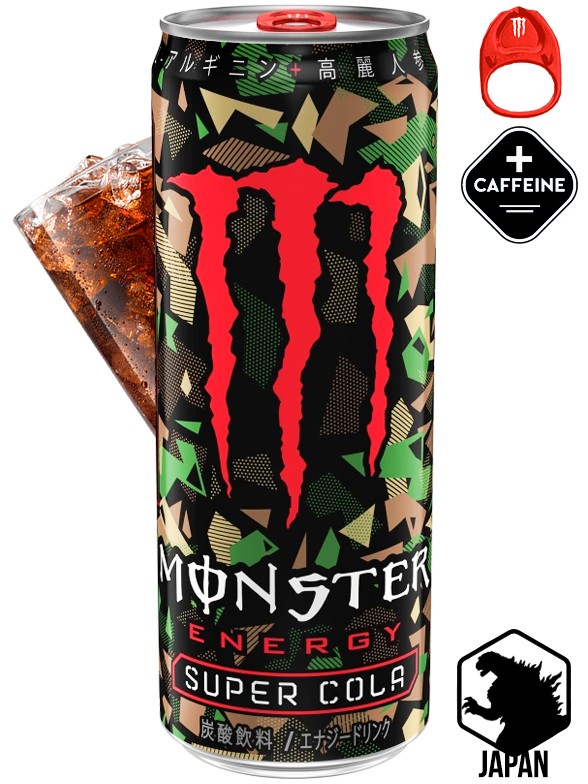Bebida Energética Monster Japón Super Cola | Anilla Roja | Energy 355 ml.