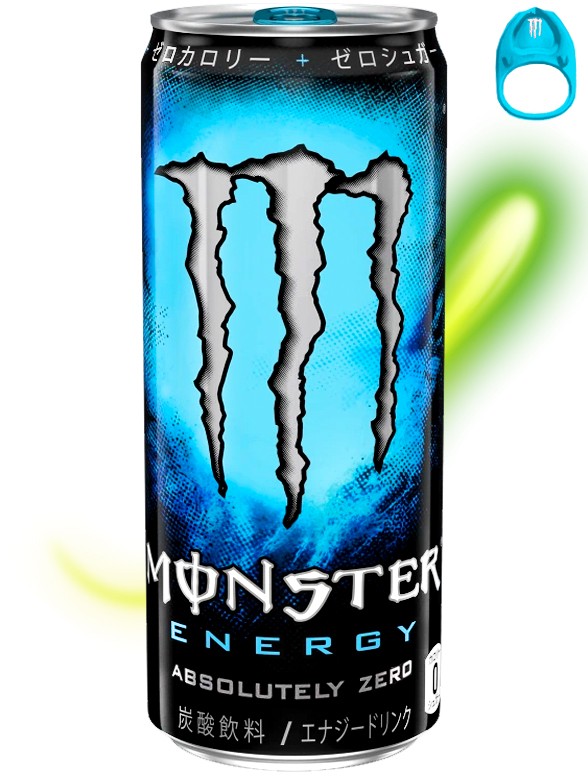 Bebida Energética Monster Energy Japonesa | Absolutely ZERO | Anilla Azul | 355 ml.