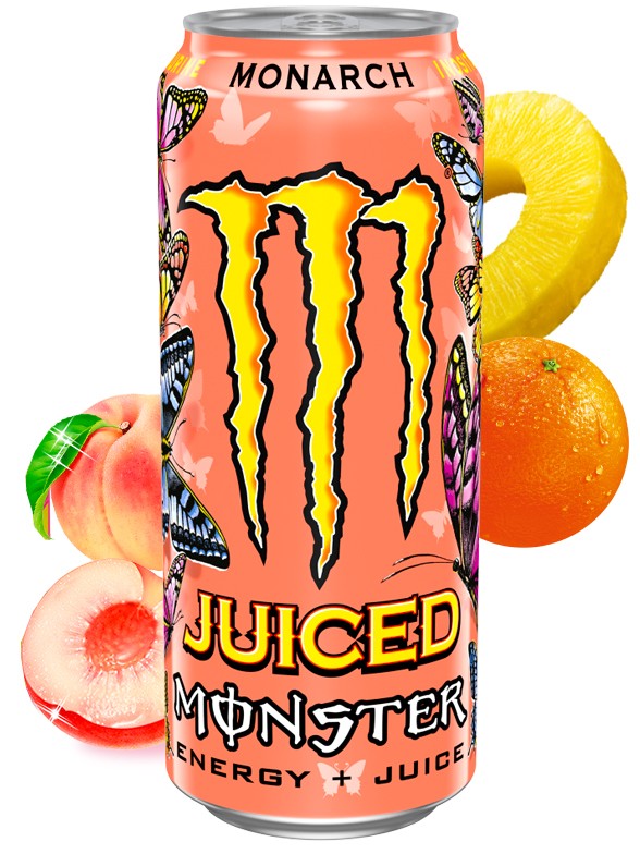 Bebida Energética Monster Juice Monarch 500 ml.