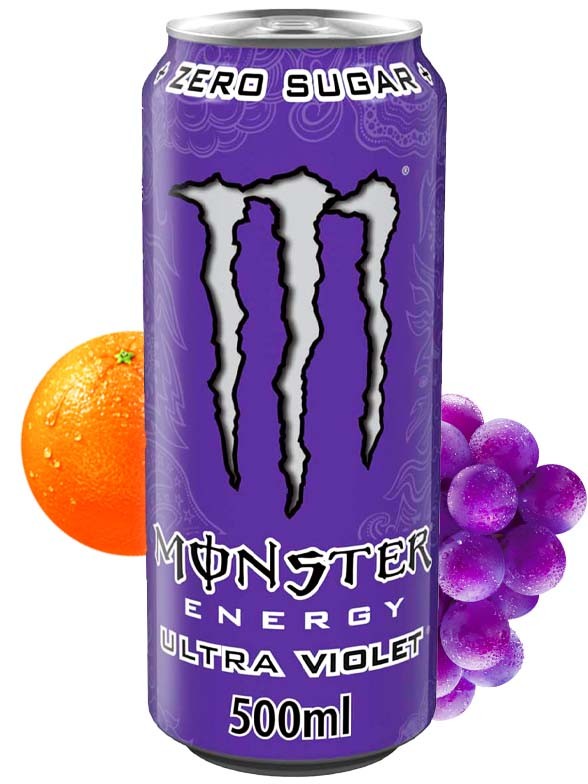 Bebida Energética Monster Ultra Violet Grape Citric ZERO SUGAR 500 ml